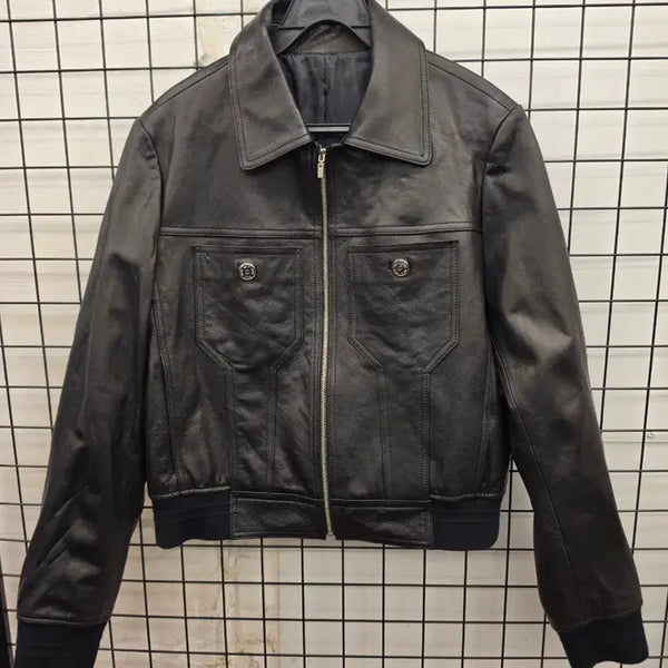 [BUNJANG] Maje Black Leather Jacket / 마쥬 블랙 가죽 자켓