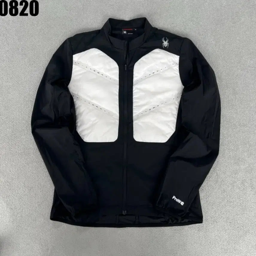 [BUNJANG] Spider Pro-W B Jersey Jacket Black White M / 스파이더 프로W-B 져지 자켓 블랙 화이트 M