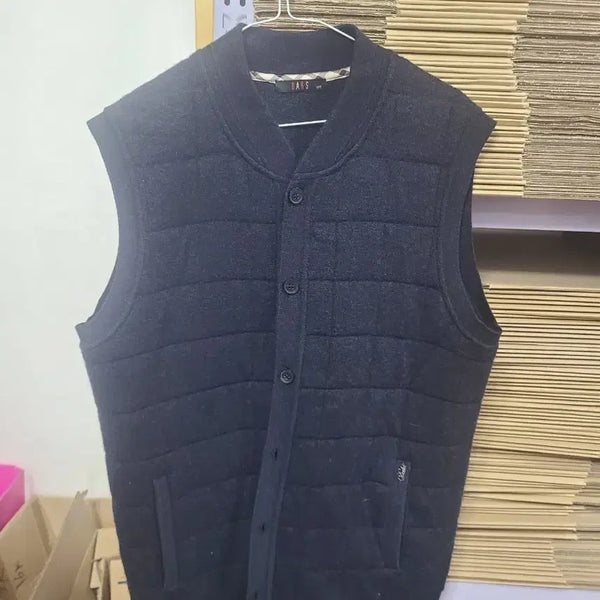 [BUNJANG] DAKS Men's Quilted Wool Button Vest / 신형 닥스 남성 퀼팅 모직 단추 조끼 남100~105