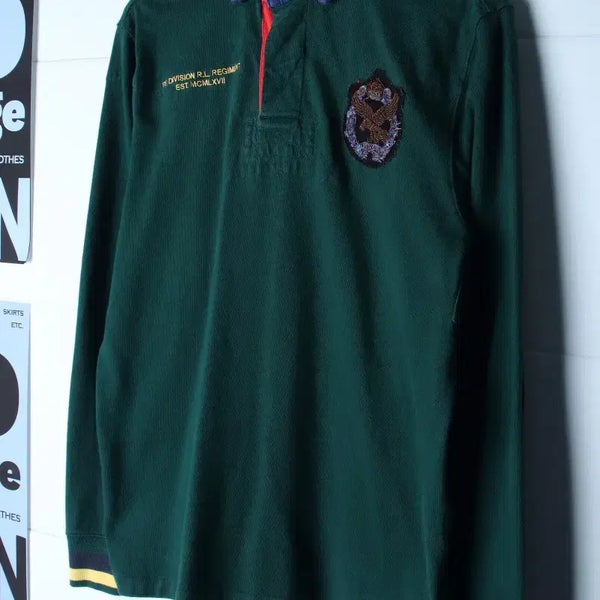 [BUNJANG] Polo Ralph Lauren L-XL Long Sleeve T-Shirt USA Rugby H37037 / (L-XL) 폴로 랄프로렌 카라 긴팔티셔츠 USA 럭비-H37037