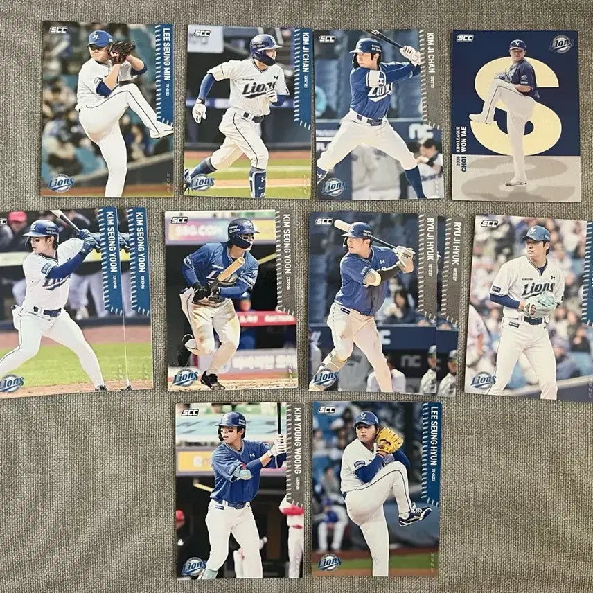[BUNJANG] Samsung Lions KBO Baseball Cards Bundle Set / 삼성 라이온즈 KBO 카드 일괄
