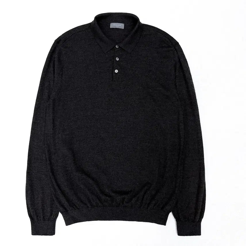 [BUNJANG] Rogatis Dark Grey Collar Knit Men's Size 105 / [105] 로가디스 다크그레이 카라 니트
