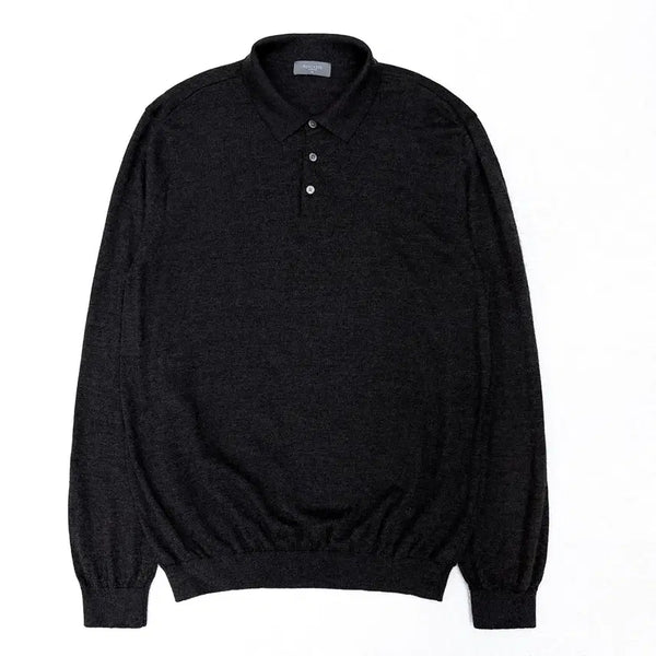 [BUNJANG] Rogatis Dark Grey Collar Knit Men's Size 105 / [105] 로가디스 다크그레이 카라 니트