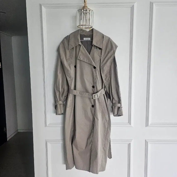 [BUNJANG] System Trench Coat Beige / 시스템 트렌치 코트