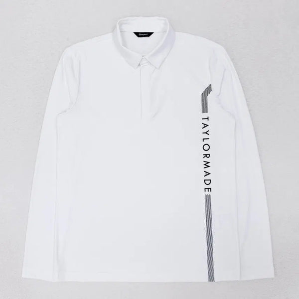 [BUNJANG] TaylorMade Men's White Functional Collar T-Shirt Size 95 / [95] 테일러메이드 화이트 기능성 카라티