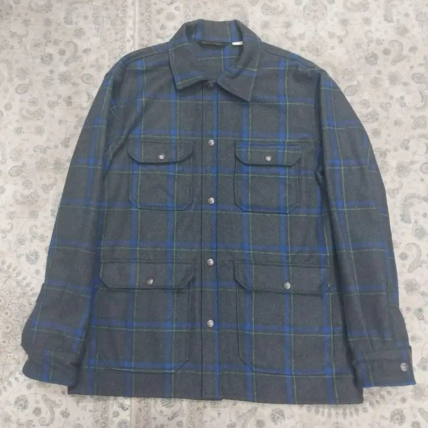 [BUNJANG] Uniform Bridge Flannel Pocket Camp Jacket / 유니폼 브릿지 플란넬 포켓 캠프 자켓 100