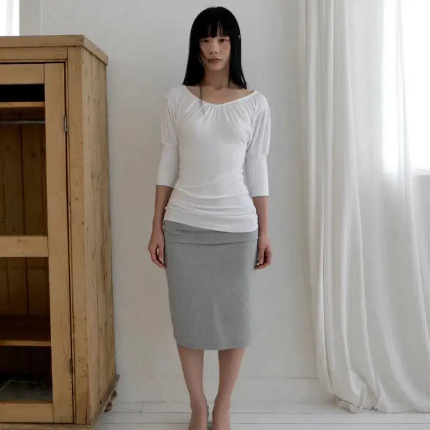 [BUNJANG] Baby Lap Volume T Ivory T-Shirt / 베이비랩 volume t ivory 볼륨 티 아이보리