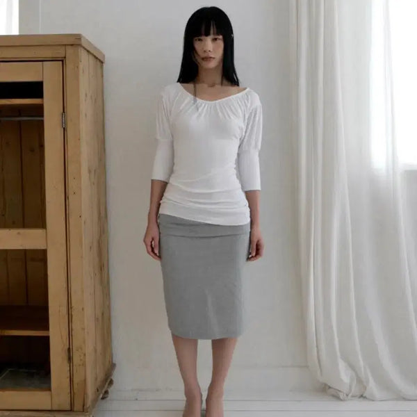[BUNJANG] Baby Lap Volume T Ivory T-Shirt / 베이비랩 volume t ivory 볼륨 티 아이보리