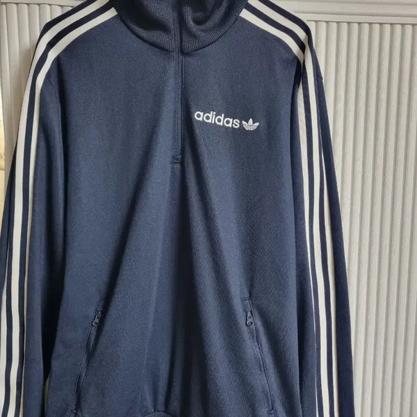 [BUNJANG] Adidas Anorak Training Tracksuit Navy Size 95 / 아디다스 아노락 트레이닝복 네이비 사이즈 95