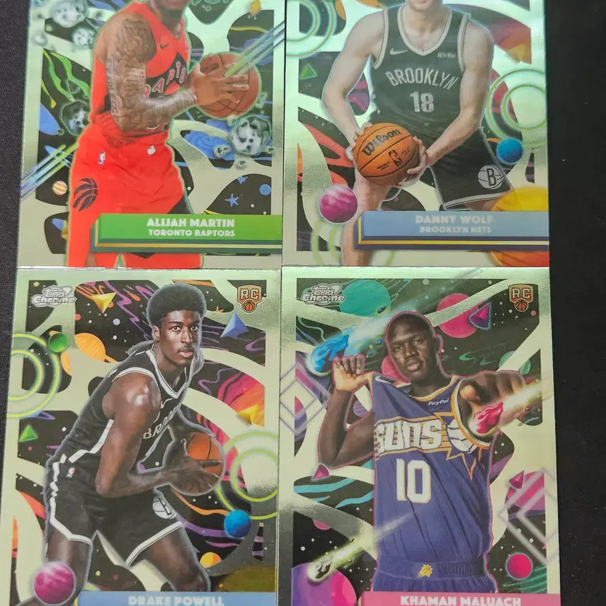 [BUNJANG] Topps Chrome Basketball Universe 2025-26 Rookie Cards Bundle Set (4 Cards) / [일괄/랏] 2025 탑스 크롬 바스켓볼 유니버스 루키 카드 4종 묶음