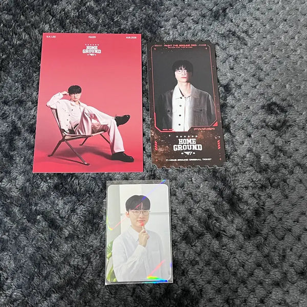 [BUNJANG] Faker T1 Home Ground Day 2 Ticket, Postcard + Daewoongpharm Urushot Photocard / [페이커] T1 티원 홈그라운드 2일차 티켓, 엽서+대웅제약 우루샷 포카