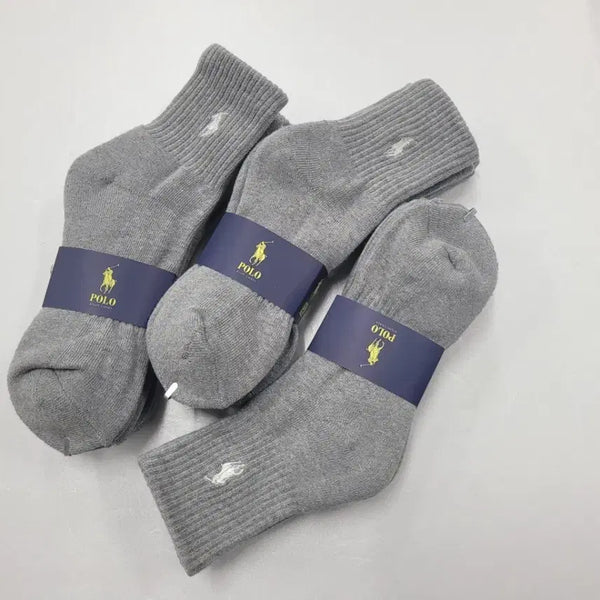 [BUNJANG] Polo Ralph Lauren Cushion Socks Grey / 폴로 쿠션 양말 그레이