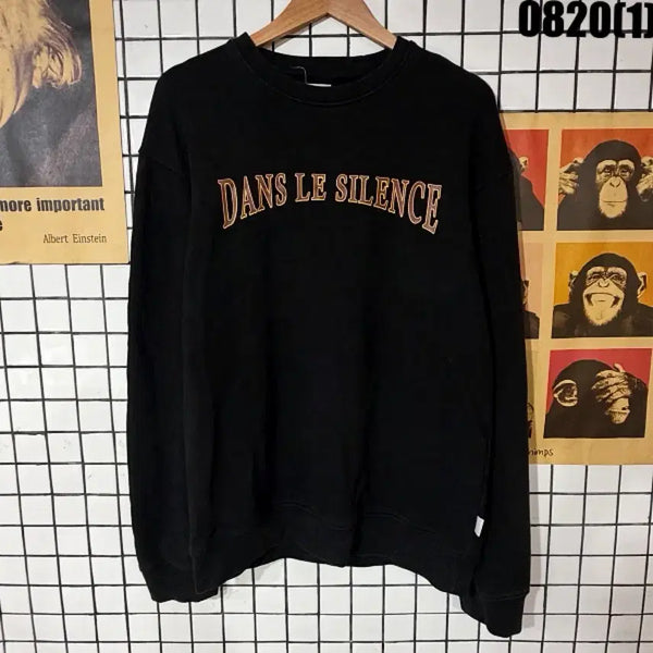 [BUNJANG] DANS LE SILENCE Black Sweatshirt Size S / 맨투맨 S 0820