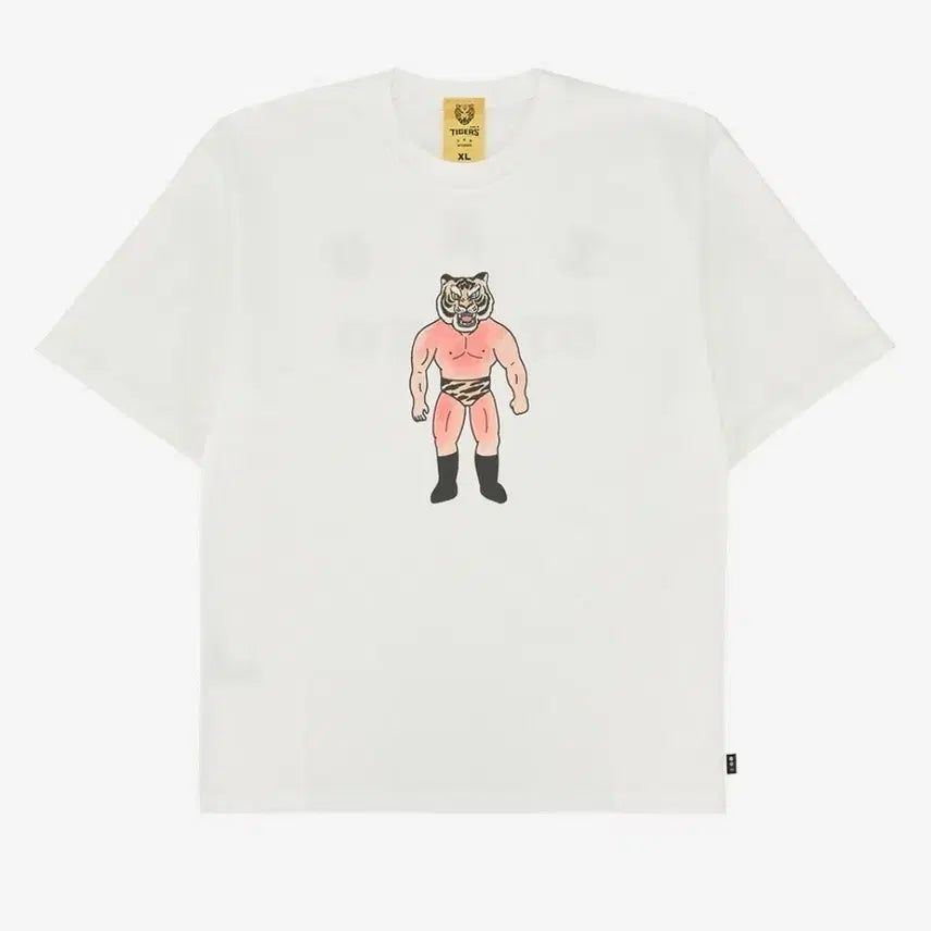 [BUNJANG] Kia Tigers Tapered Mask T-shirt / 기아타이거즈 타이거마스크 티셔츠
