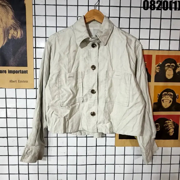 [BUNJANG] Beige Cropped Jacket / 베이지색 크롭 자켓 0820