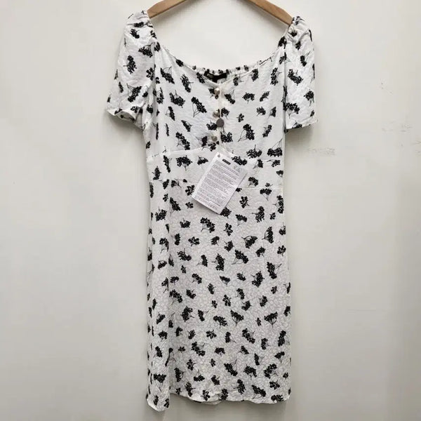 [BUNJANG] Maje Floral Print Smocking Dress / 마쥬 플로럴 프린트 스모킹 원피스