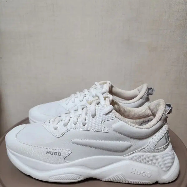 [BUNJANG] HUGO White Sneakers Size 38 (235-240) / >>새상품급<<  HUGO 화이트 스니커즈 38호(235~240) 팝니다