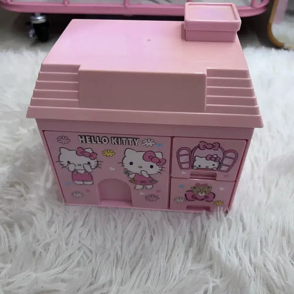 [BUNJANG] Vintage Hello Kitty Mini Storage Box Organizer / 고전 헬로키티 미니보관함 수납장
