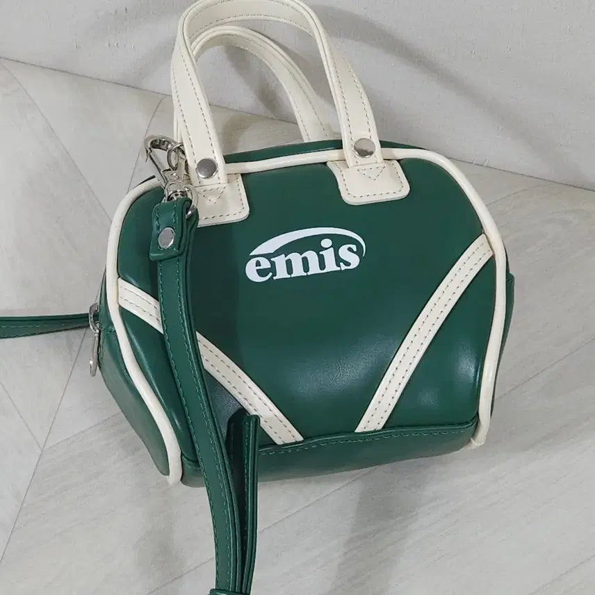 [BUNJANG] EMIS Vintage Tote Bag Deep Green Mini Bag / EMIS 이미스 빈티지 토트백 딥그린 미니백