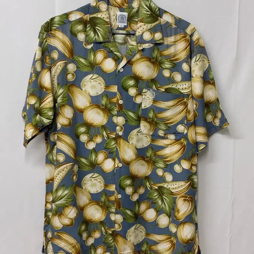 [BUNJANG] 90s J.Press Vintage Fruits Pattern Open Collar Shirt / 90s J.PRESS 제이프레스 빈티지 프루츠 패턴 오픈카라 셔츠 100