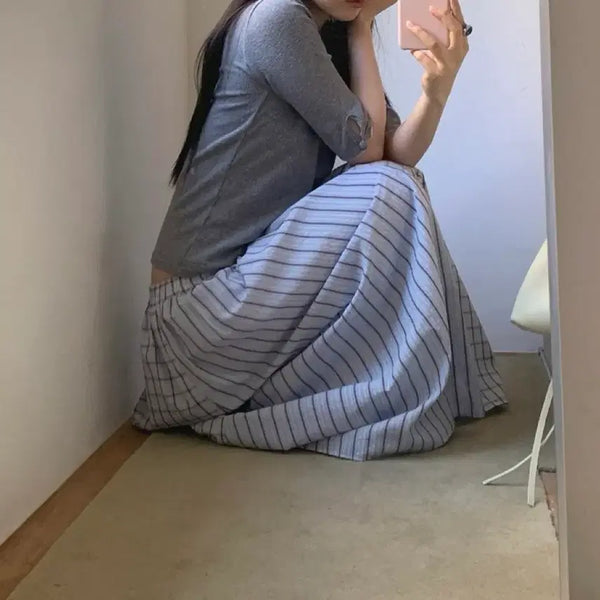 [BUNJANG] Maybemaybee Aubee Skirt Light Blue / 메이비베이비 Aubee Skirt 라이트블루 새상품 | 정가 6만원