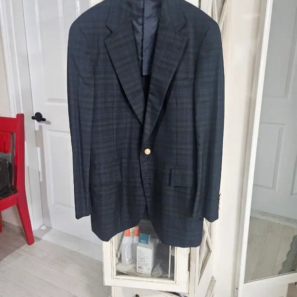 [BUNJANG] New Yorker 100% Wool Check Pattern Men's Jacket / 뉴요커 체크 패턴 남성 자켓