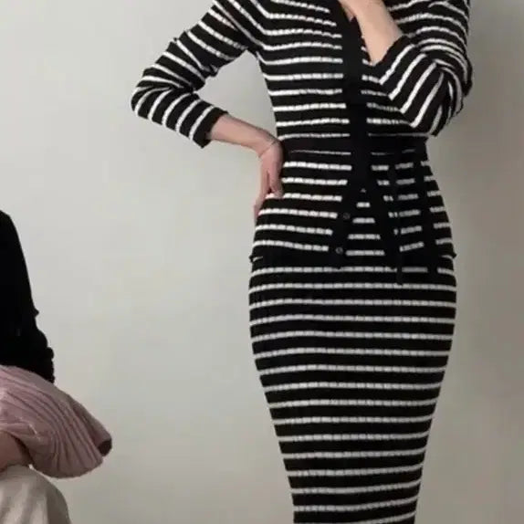 [BUNJANG] SIE Elina Ribbed Setup Cardigan / 시에 sie 엘리나 리브드 셋업