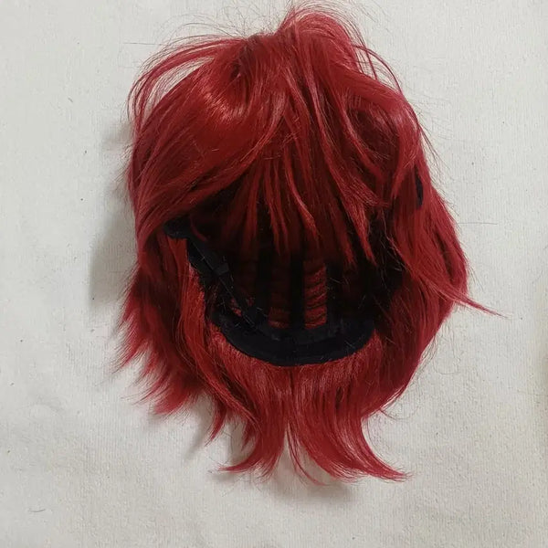 [BUNJANG] Dark Red Freestyle Cut Cosplay Wig / 짙은 레드 컬러 자유분방 스타일의 컷가발 코스프레
