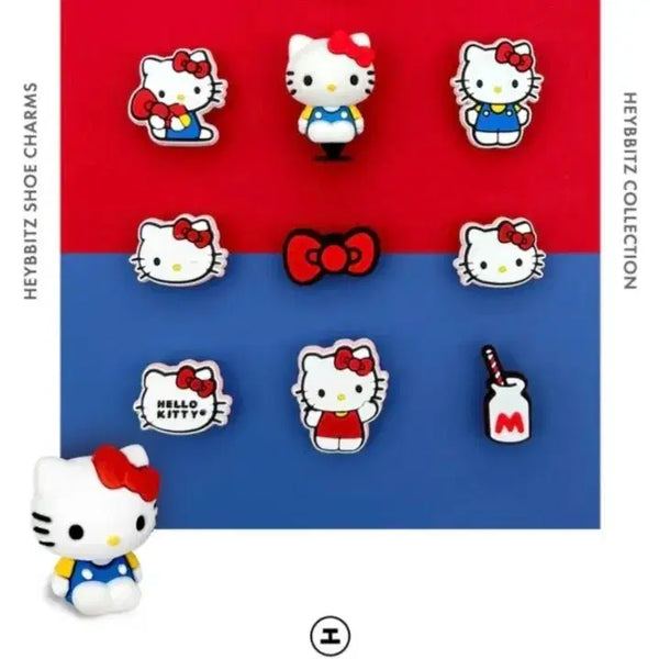 [BUNJANG] Hello Kitty Charms 10-Piece Set / 헬로키티 파츠 10종세트