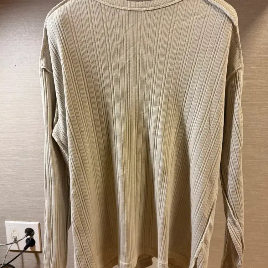 [BUNJANG] IGNOTA Core 8 Washed Long Sleeve Light Beige M / IGNOTA 코어8 워시드 롱슬리브 라이트베이지 M