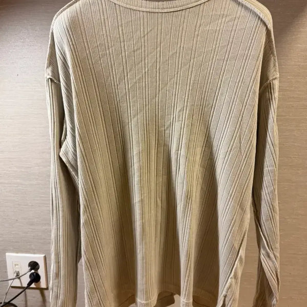 [BUNJANG] IGNOTA Core 8 Washed Long Sleeve Light Beige M / IGNOTA 코어8 워시드 롱슬리브 라이트베이지 M