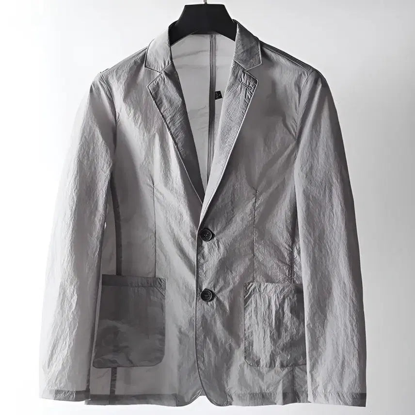 [BUNJANG] Men's Lightweight Windbreaker Blazer Jacket / 새상품) 가을 바람막이 블레이저 자켓 세미 정장 양복 110 블레이져