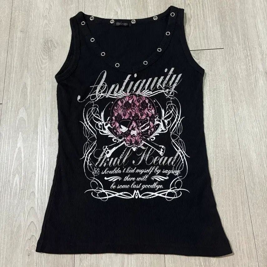 [BUNJANG] Vintage Skull Tank Top / 빈티지 해골 나시