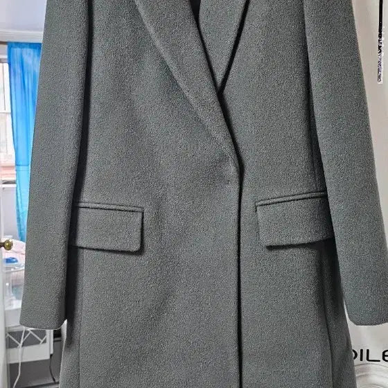 [BUNJANG] Secondhand Khaki Long Coat / 세컨핸드 카키 롱 코트