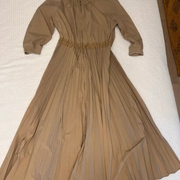 [BUNJANG] SJ SJ Pleated Long Dress / 한섬 SJ SJ 플리츠 롱 원피스_44사이즈