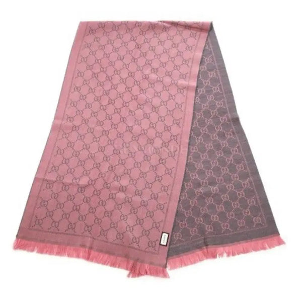 [BUNJANG] Gucci GG Wool Scarf Pink/Grey / 구찌 GG 울 스카프 핑크/그레이 정품 새상품