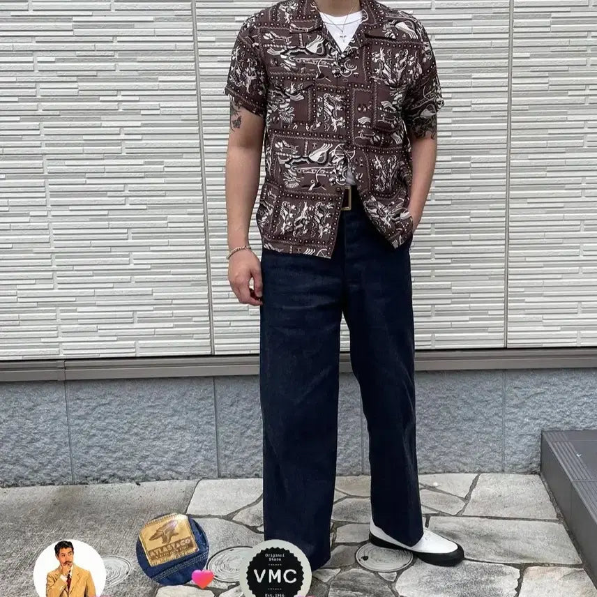 [BUNJANG] Etla Co Hawaiian Shirt Size 15 / 엣라코 하와이안 셔츠 15