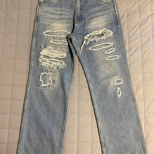 [BUNJANG] Blackout 05 Distressed Jeans / Blackout 05 damage jeans