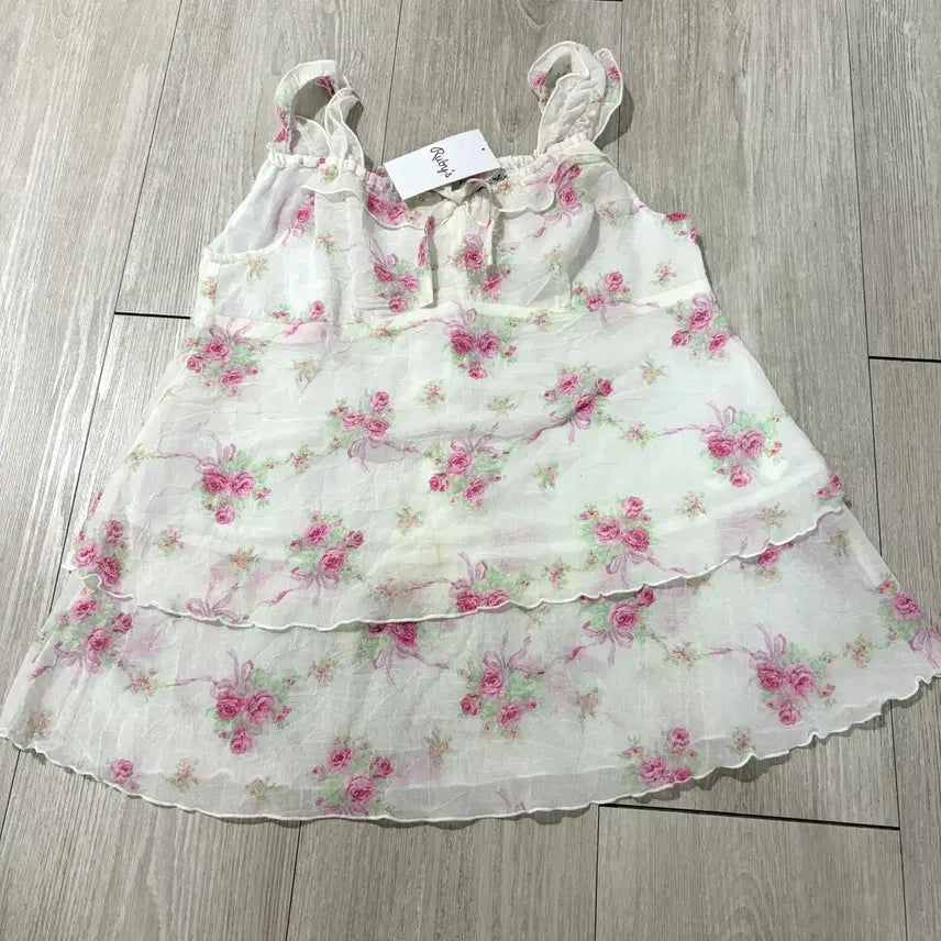 [BUNJANG] Vintage Flower Pattern Cami Top / 빈티지 플라워패턴 나시