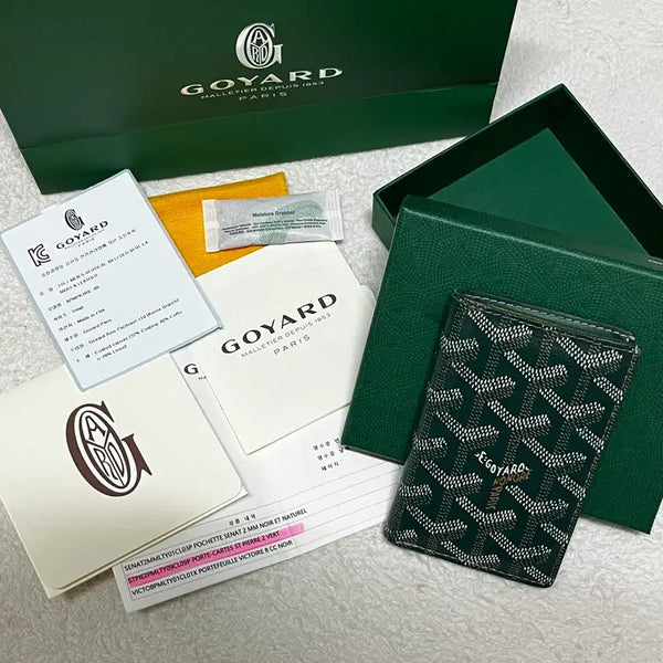 [BUNJANG] Goyard Saint-Pierre Organizer Card Holder - Green / {백화점 판} 고야드 생피에르 그린 오거나이저 카드지갑