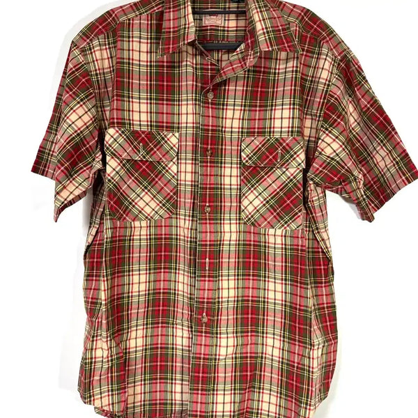 [BUNJANG] Levi's Check Pattern Short-Sleeve Shirt L / HOPE느낌 리바이스 체크 패턴 반팔 셔츠 105