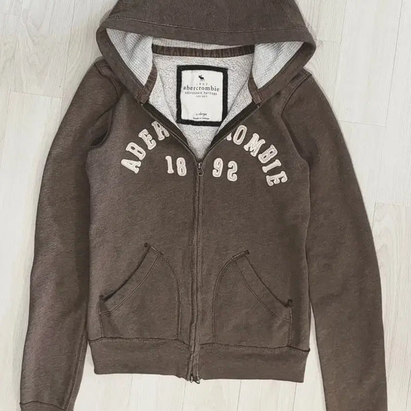 [BUNJANG] Abercrombie Brown Zip-Up Hoodie / Abercrombie 아베크롬비 후드집업 브라운