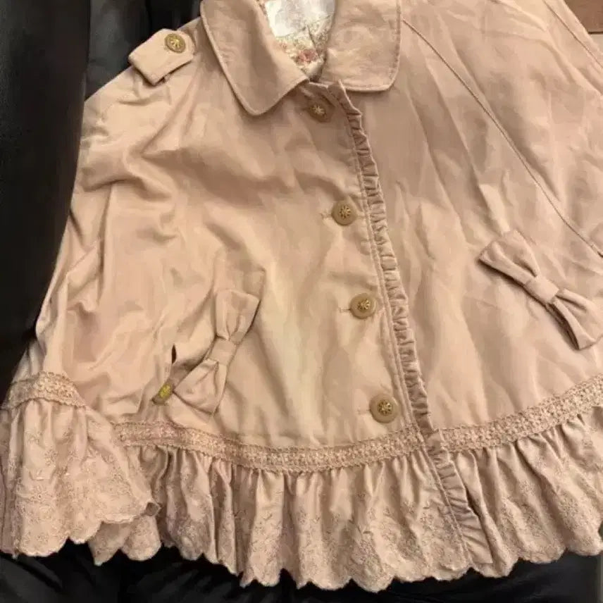[BUNJANG] Liz Lisa Poncho Trench Coat / 희귀) 리즈리사 판초 트렌치 코트 모리걸 라떼갸루 히메갸루
