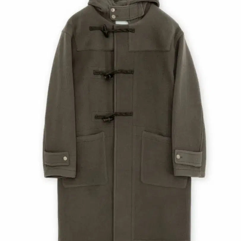 [BUNJANG] Brown Yak 24FW Duffle Coat Olive Grey / (5) 브라운야드 24fw 더플코트 올리브그레이