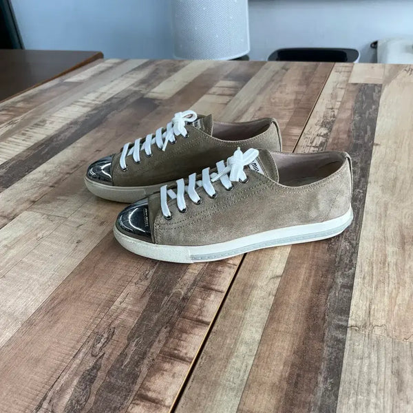[BUNJANG] Miu Miu Suede Sneakers Size 36.5 / 미우미우 스웨이드 스니커즈 36.5