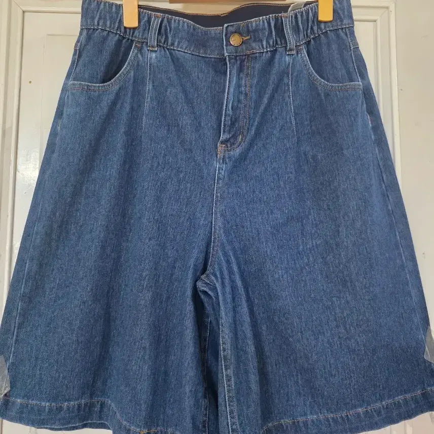 [BUNJANG] Denim Bending Spandex Shorts / 여름 시원한 고급스러운 핏이이쁜  청  밴딩  스판  청반바지  깨끗해요