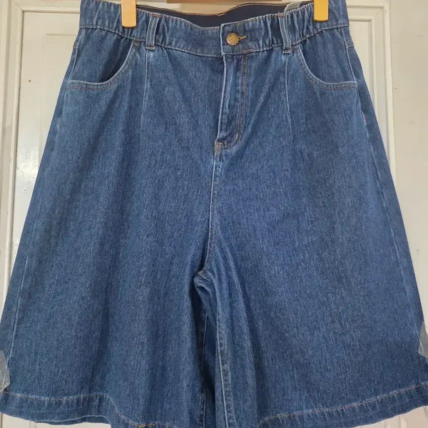 [BUNJANG] Denim Bending Spandex Shorts / 여름 시원한 고급스러운 핏이이쁜  청  밴딩  스판  청반바지  깨끗해요