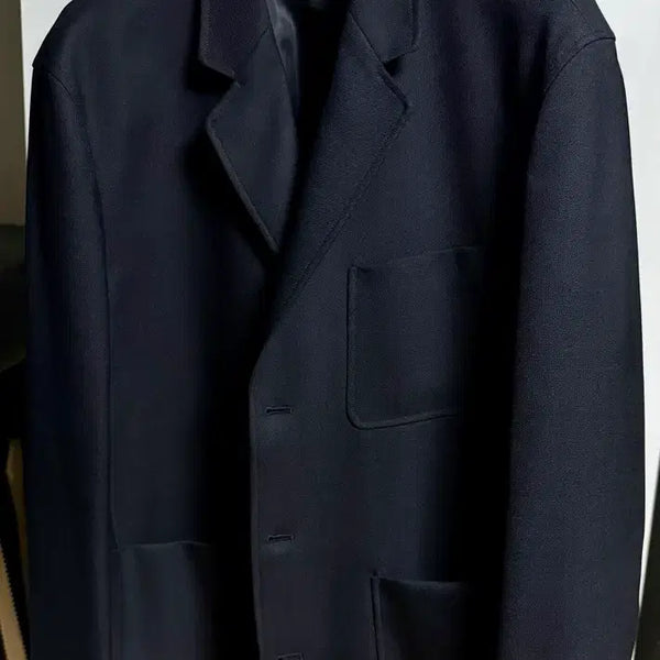 [BUNJANG] Poterry Wool Sports Jacket Dark Navy Size 5 (2XL) / 포터리 울 스포츠 자켓 다크네이비 5사이즈(2XL) 신품급