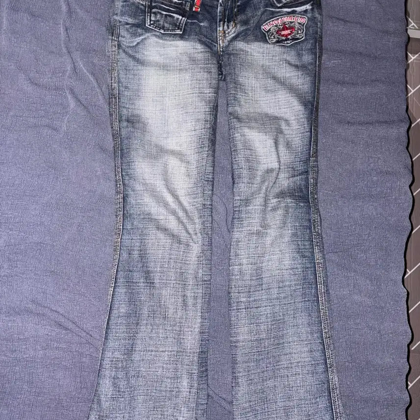 [BUNJANG] Ask Low Rise Fit Straight Denim Pants Size 28 / Ask 로우라이즈핏 데님 팬츠 28