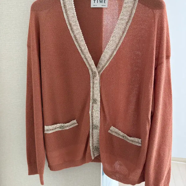 [BUNJANG] Time V-Neck Cardigan / 타임 브이넥 가디건 한섬